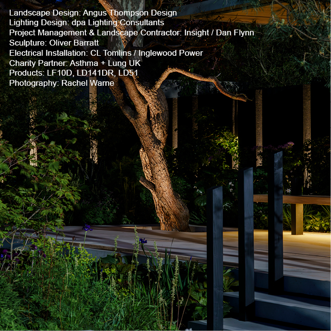 Asthma + Lung UK Breathing Space Garden   RHS Chelsea Flower Show 2026  Lightgraphix Creative Lighting Solutions